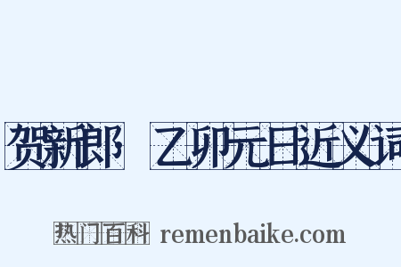 贺新郎·乙卯元日近义词是什么意思的图片